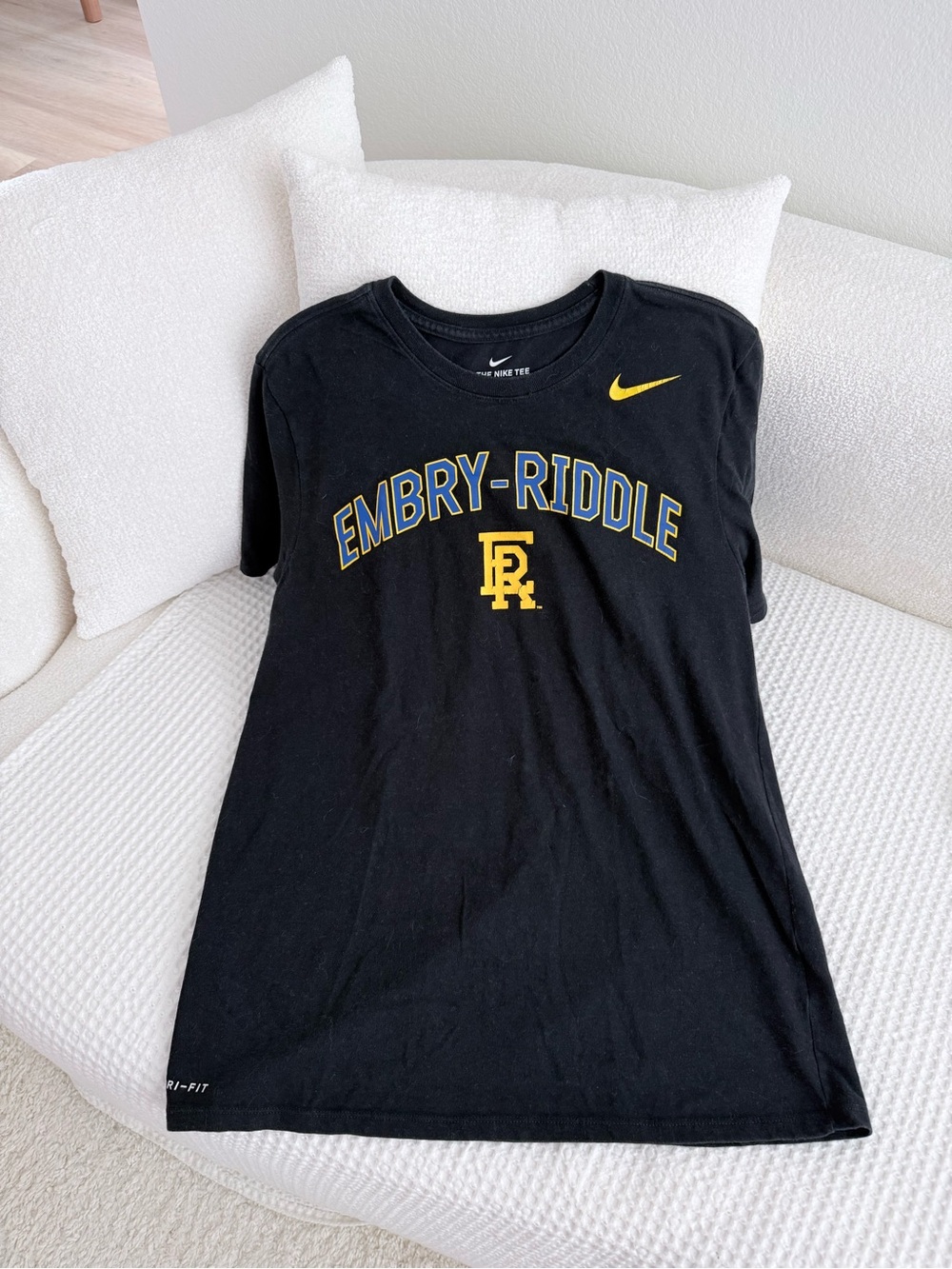 Nike Embry-Riddle Aeronautical University Dri-FIT T-Shirt Black Size L